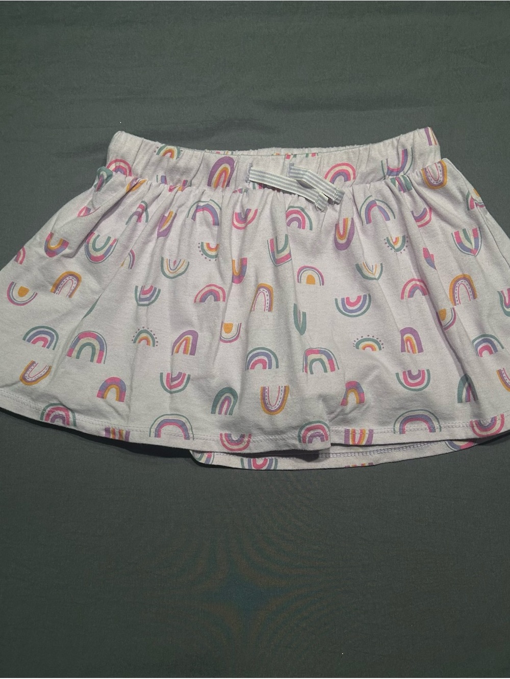 Cat & Jack Girls Light Purple Rainbow Print Skort